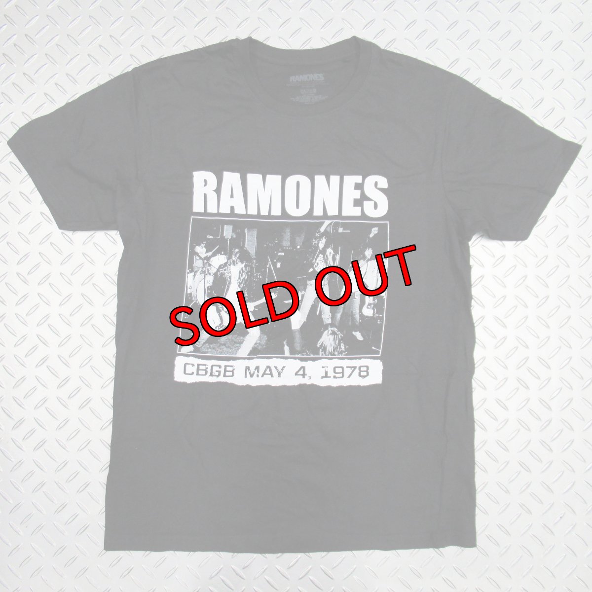 画像1: オフィシャル バンドTシャツ：ラモーンズ RAMONES CBGB 1978 ブラック (1)