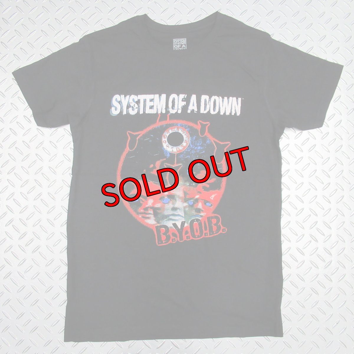 画像1: オフィシャル バンドTシャツ：システムオブアダウン SYSTEM OF A DOWN BYOB Classic ブラック (1)