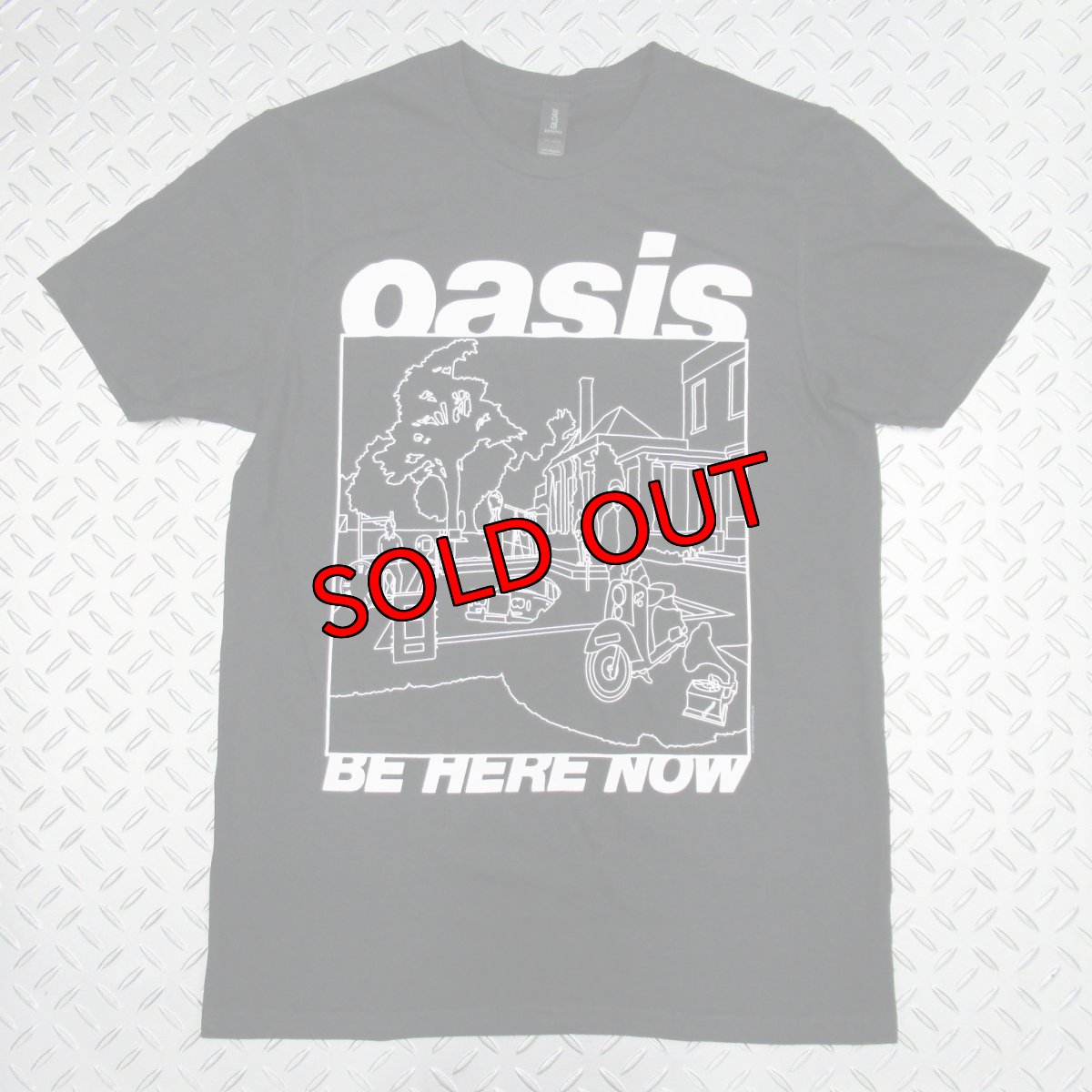 画像1: オフィシャル バンドTシャツ：OASIS Be Here Now Line Drawing ブラック (1)