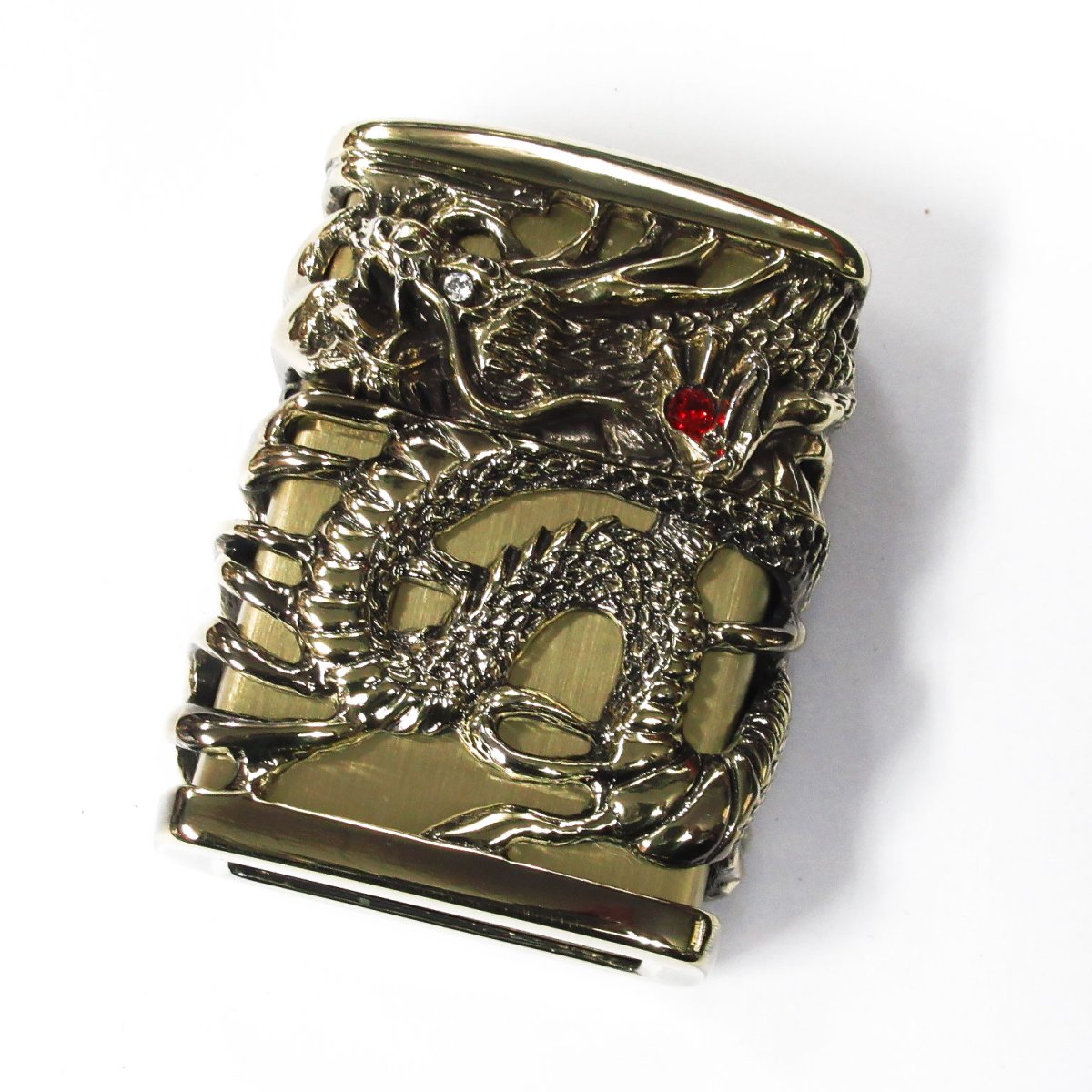 画像1: 【再入荷】Zippo ジッポーライター：フルメタルジャケット 天龍 ドラゴン ブラス (1)