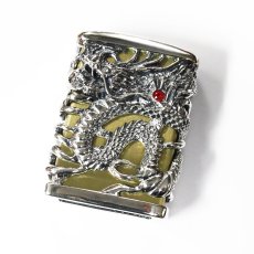 画像1: 【再入荷】Zippoジッポーライター：フルメタルジャケット 天龍 ドラゴン シルバー (1)