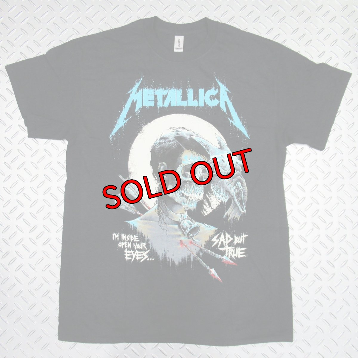 画像1: 【再入荷】オフィシャル バンドTシャツ：メタリカ METALLICA Sad But True Poster ブラック (1)