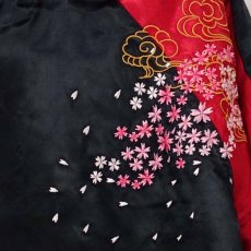 画像4: 【送料無料】satori 桜と鬼鯉刺繍 スカジャン (4)