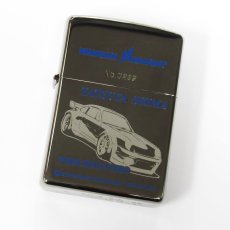 画像1: Zippoジッポーライター：湾岸ミッドナイト ブラックバード ポルシェ911ターボ 2002年製 (1)