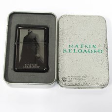 画像6: Zippo ジッポーライター：MATRIX RELOADED クラブイメージ ネオ ブラックニッケル 2003年製 (6)