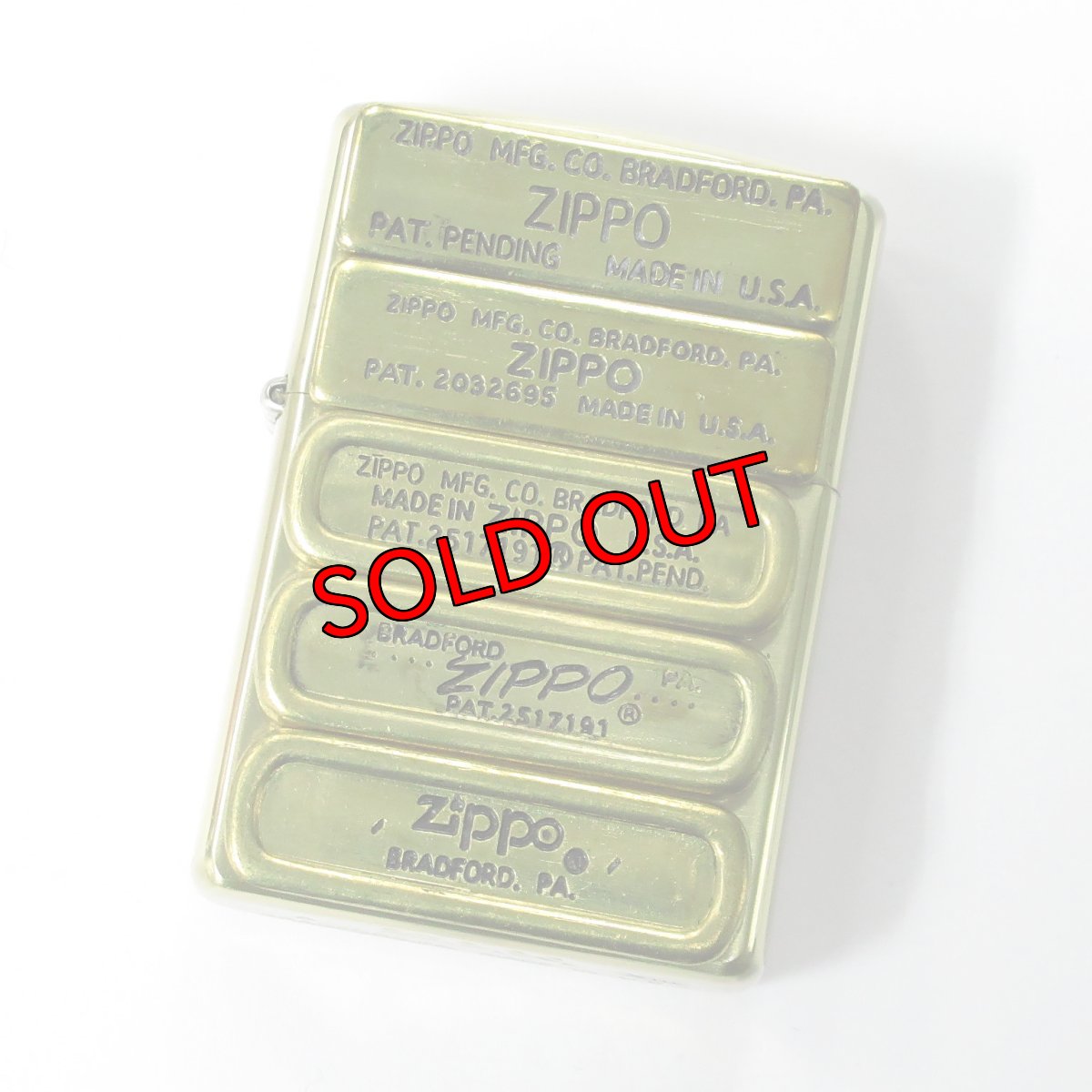 画像1: Zippo ジッポーライター：ボトムコード ブラス メタル ブラス 真鍮 1997年製 (1)