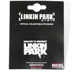 画像2: 【再入荷】オフィシャル バンドピンバッジ：リンキンパーク LINKIN PARK Minutes To Midnight (2)