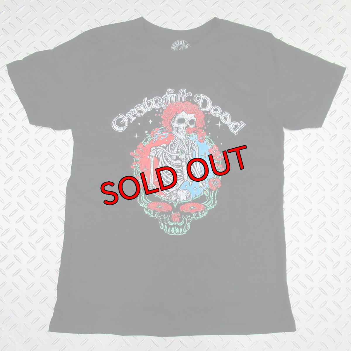 画像1: オフィシャル バンドTシャツ：グレイトフルデッド GRATEFUL DEAD Floral Stealie ブラック (1)