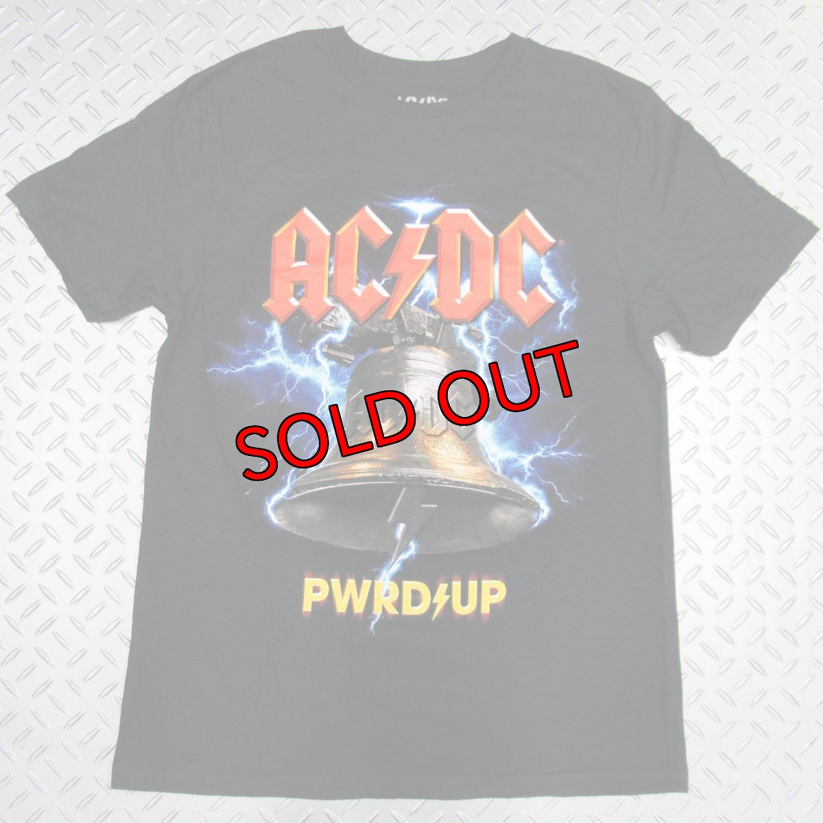 画像1: オフィシャル バンドTシャツ：AC/DC PWRD-UP In Rock We Trust ブラック (1)