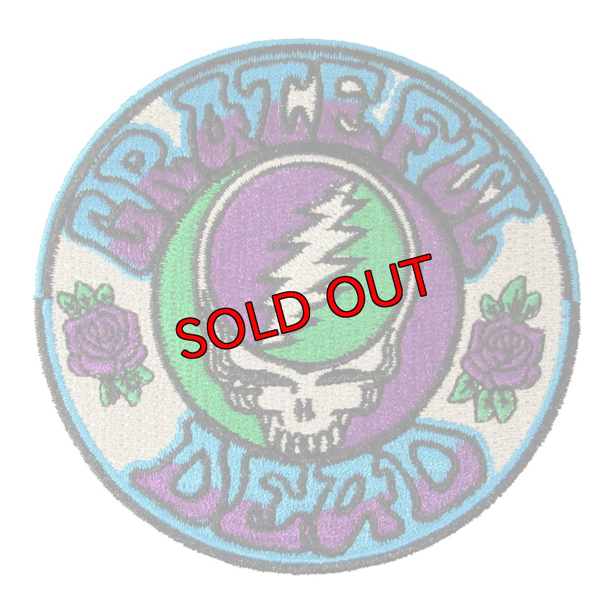 画像1: オフィシャル バンド ワッペン：グレイトフルデッド GRATEFUL DEAD Steal Your Face Purple/Green (1)