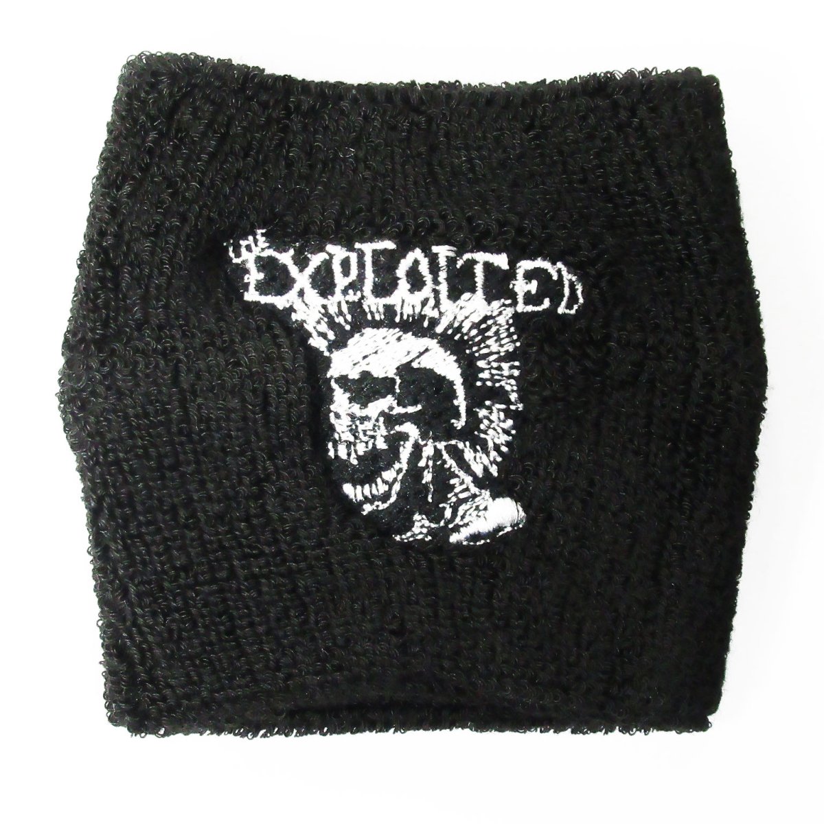 画像1: 【再入荷】オフィシャル バンドリストバンド：エクスプロイテッド THE EXPLOITED Mohican Skull ブラック (1)