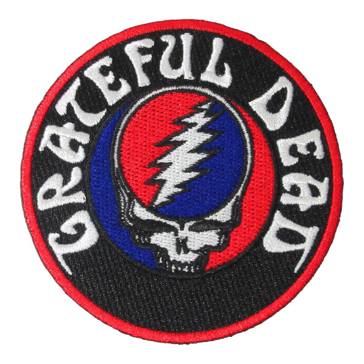 画像1: 【再入荷】オフィシャル バンド ワッペン：グレイトフルデッド GRATEFUL DEAD Steal Your Face Logo (1)