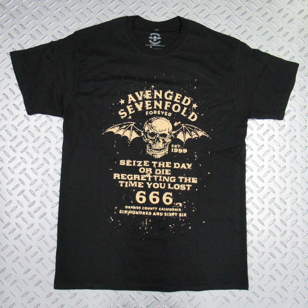 画像1: オフィシャル バンドTシャツ：アヴェンジドセヴンフォールド AVENGED SEVENFOLD Seize the Day ブラック (1)
