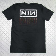 画像1: オフィシャル バンドTシャツ：ナインインチネイルズ NINE INCH NAILS Meteora Drip Collage ブラック (1)