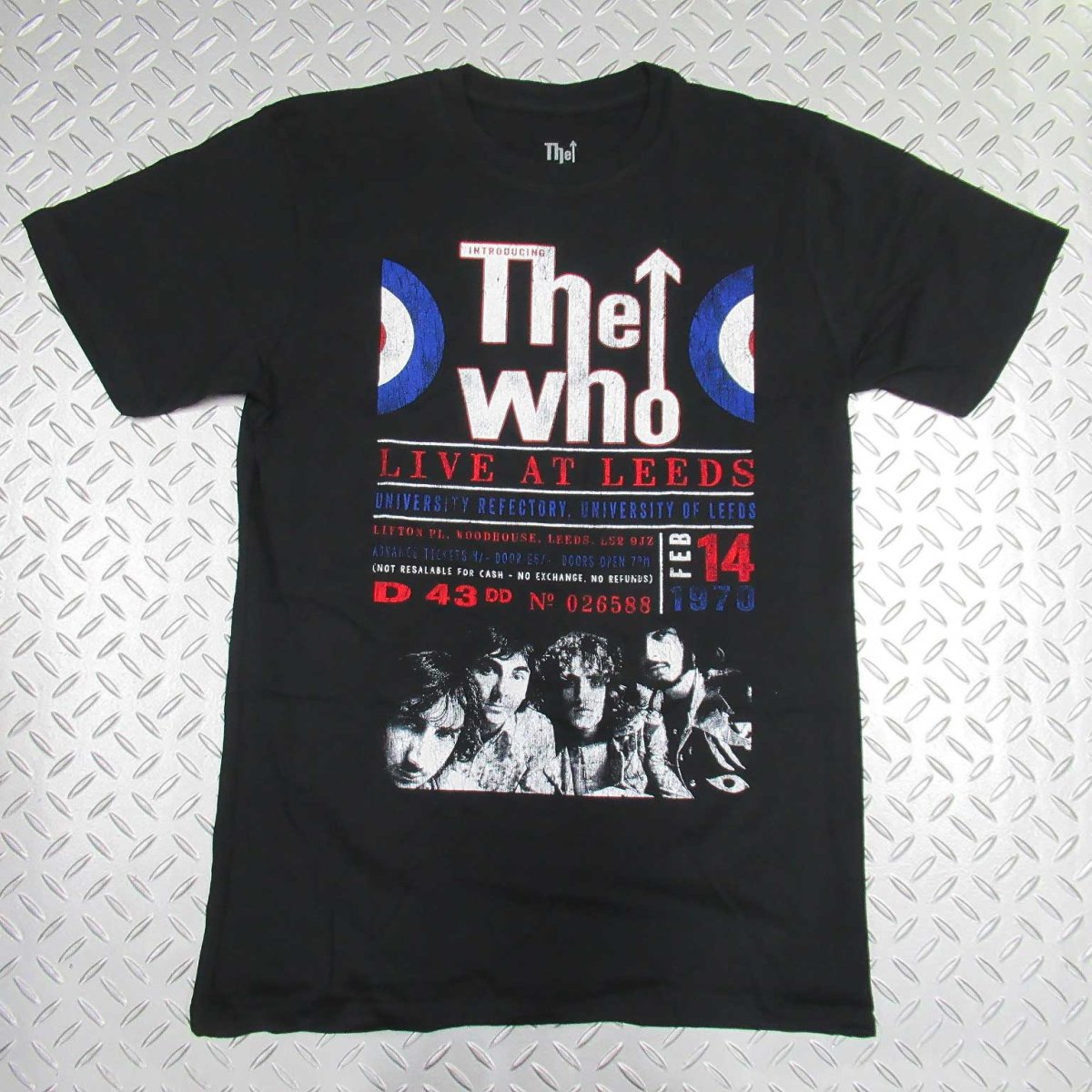 画像1: オフィシャル バンドTシャツ：ザ・フー THE WHO Live At Leeds '70 ブラック (1)