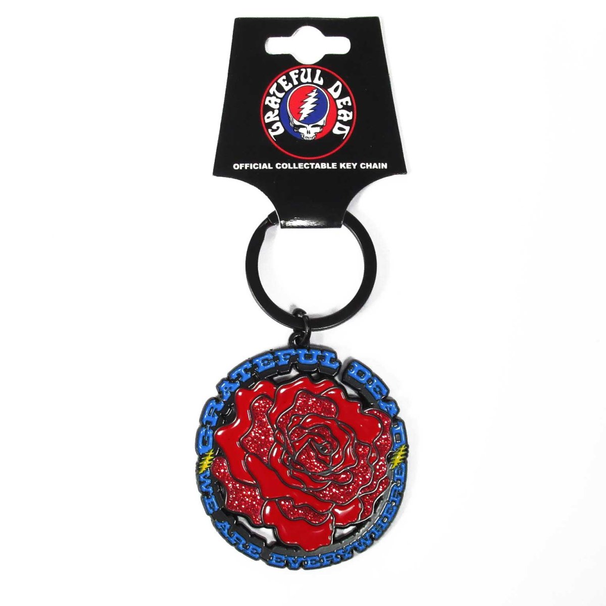 画像1: 【再入荷】オフィシャル バンドキーホルダー：グレイトフルデッド GRATEFUL DEAD Everywhere Rose (1)