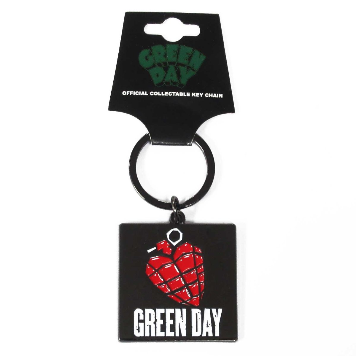 画像1: 【再入荷】オフィシャル バンドキーホルダー：グリーンデイ GREEN DAY Grenade Logo (1)