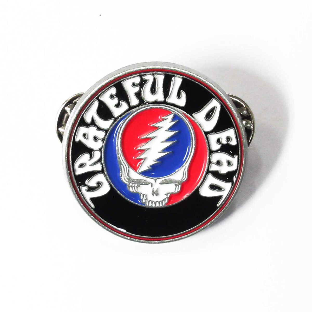 画像1: オフィシャル バンドピンバッジ：グレイトフルデッド GRATEFUL DEAD Steal Your Face Logo (1)