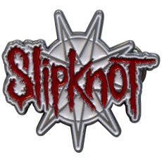 画像1: オフィシャル バンドピンバッジ：スリップノット SLIPKNOT 9-Point Star Logo  (1)