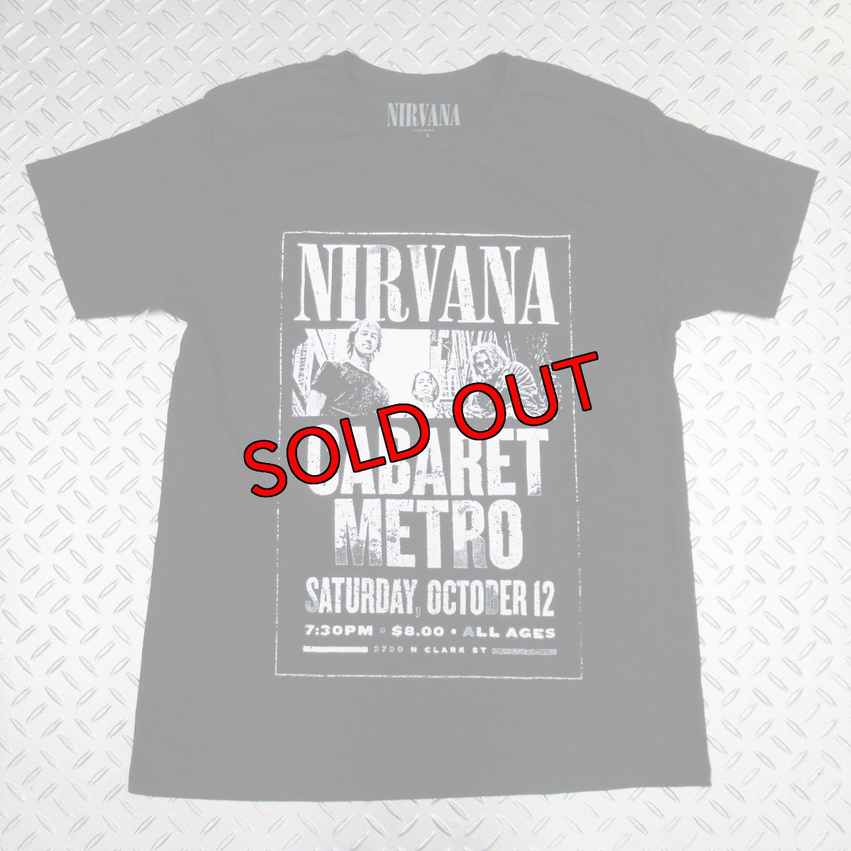 画像1: 【再入荷】オフィシャル バンドTシャツ：ニルヴァーナ NIRVANA Cabaret Metro ブラック (1)