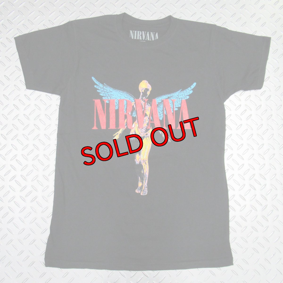 画像1: オフィシャル バンドTシャツ：ニルヴァーナ NIRVANA Angelic ブラック (1)