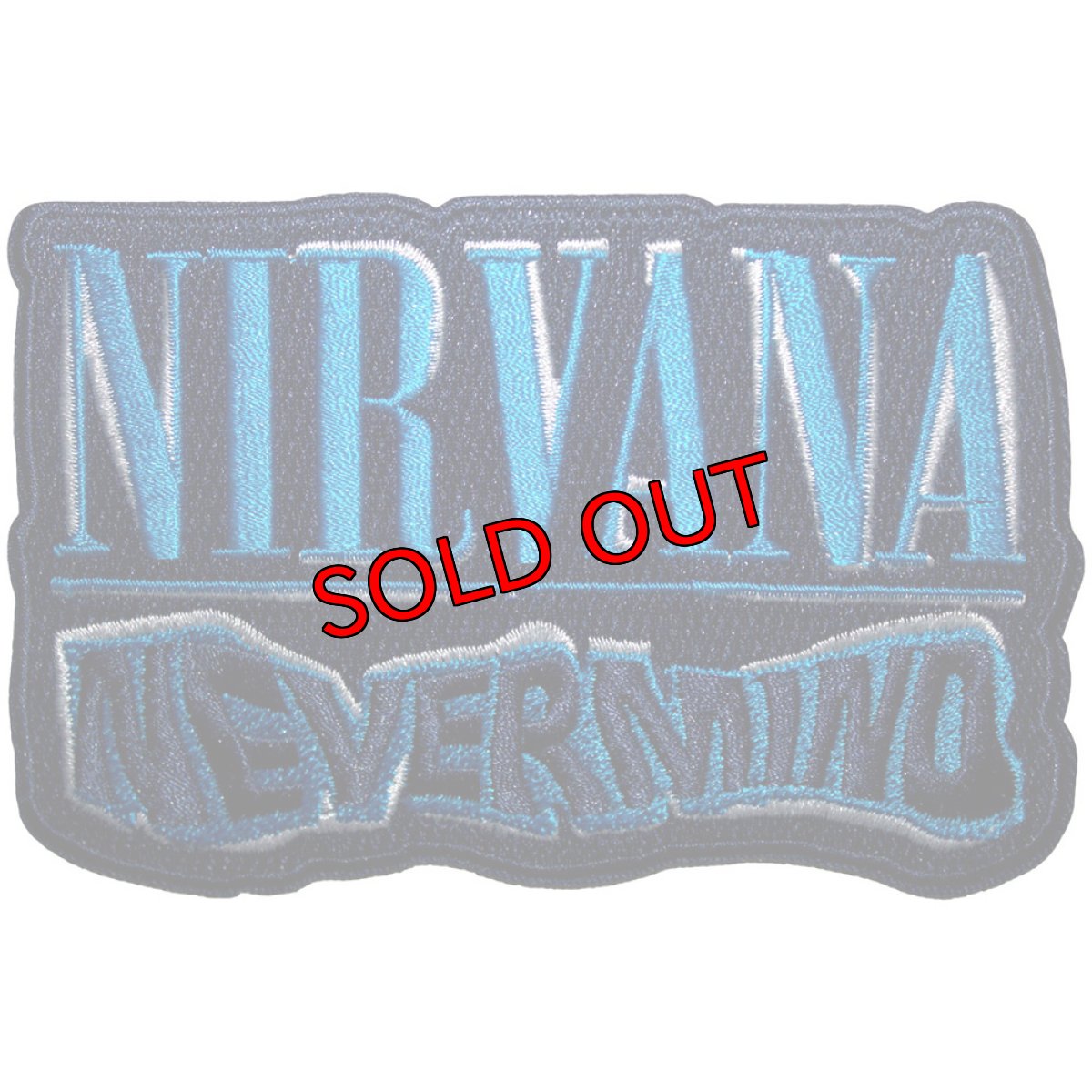 画像1: 【再入荷】オフィシャル バンド ワッペン：ニルヴァーナ NIRVANA Nevermind Wavy Cut-Out (1)