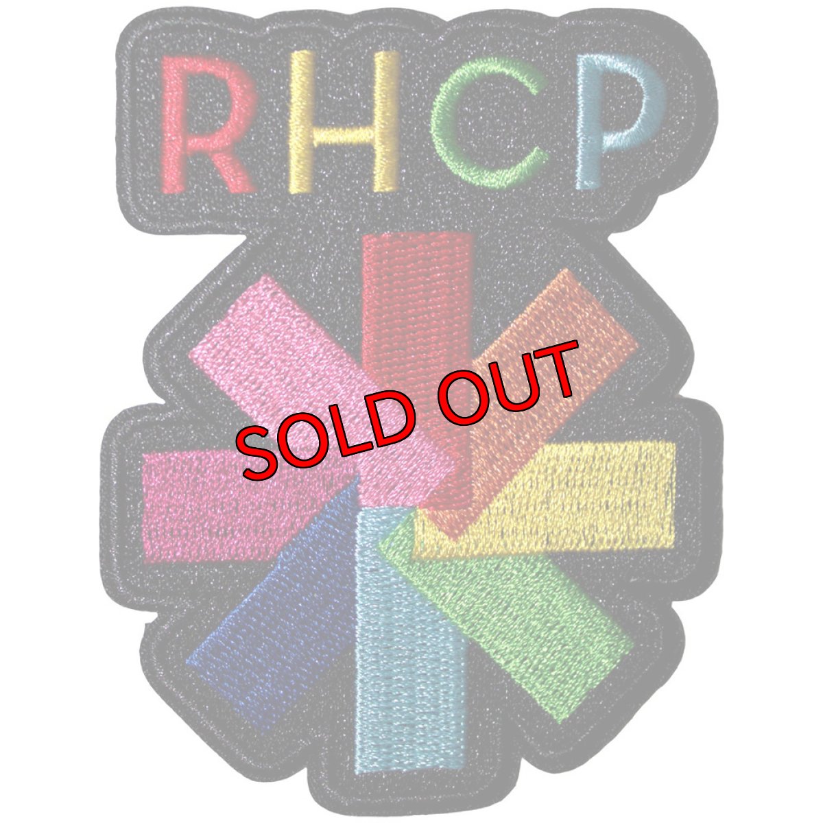 画像1: オフィシャル バンド ワッペン：レッドホットチリペッパーズ RED HOT CHILI PEPPERS Rainbow Asterisk  (1)