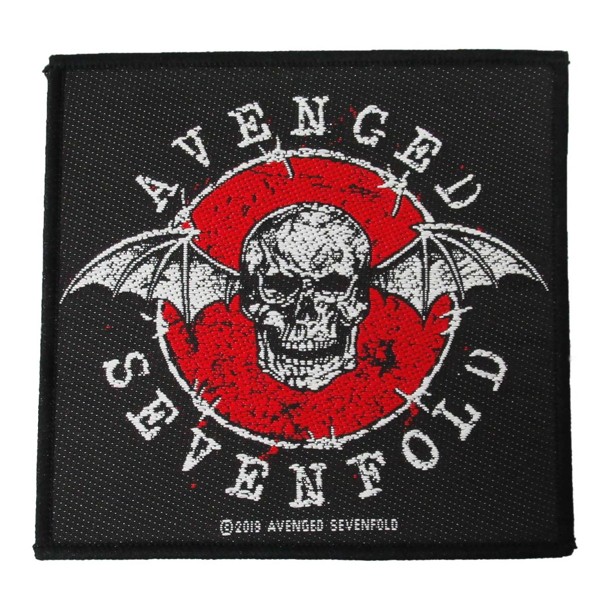 画像1: オフィシャル バンド ワッペン：アヴェンジドセヴンフォールド AVENGED SEVENFOLD Distressed Skull  (1)