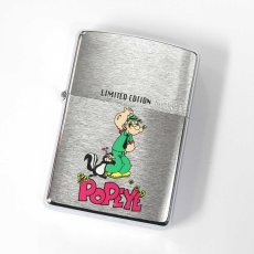 画像1: Zippo ジッポーライター：ポパイ & スカンク クロームサテーナ 1998年製 (1)