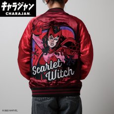 画像2: 【送料無料】Marvel マーベル スカーレットウィッチ ヒーローバイブス スカジャン(Lサイズ) (2)