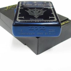 画像4: 【再入荷】Zippo ジッポーライター：機動戦士ガンダム ジオン公国 ジオンエンブレム ブルー 青 1997年製 (4)