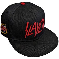 画像1: オフィシャル バンド キャップ：スレイヤー SLAYER Logo ブラック (1)