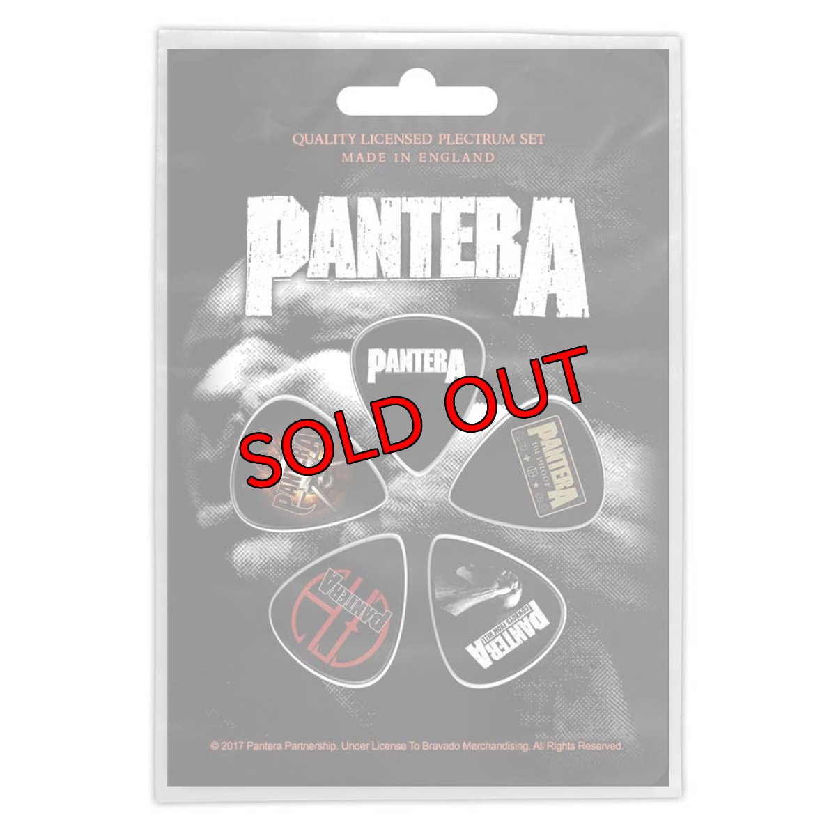 画像1: オフィシャル バンドギターピック：パンテラ PANTERA Vulgar Display of Power 5枚セット (1)