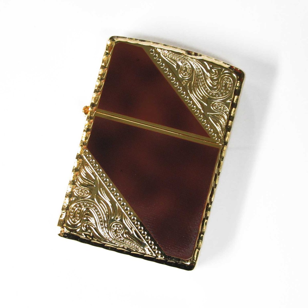 画像1: Zippo ジッポーライター：クラシック スタイル 2GNW-BW ゴールド ブラウン (1)