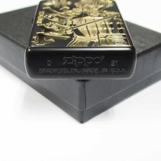 画像4: 【再入荷】Zippo ジッポーライター：キングダム B柄 マットブラック (4)