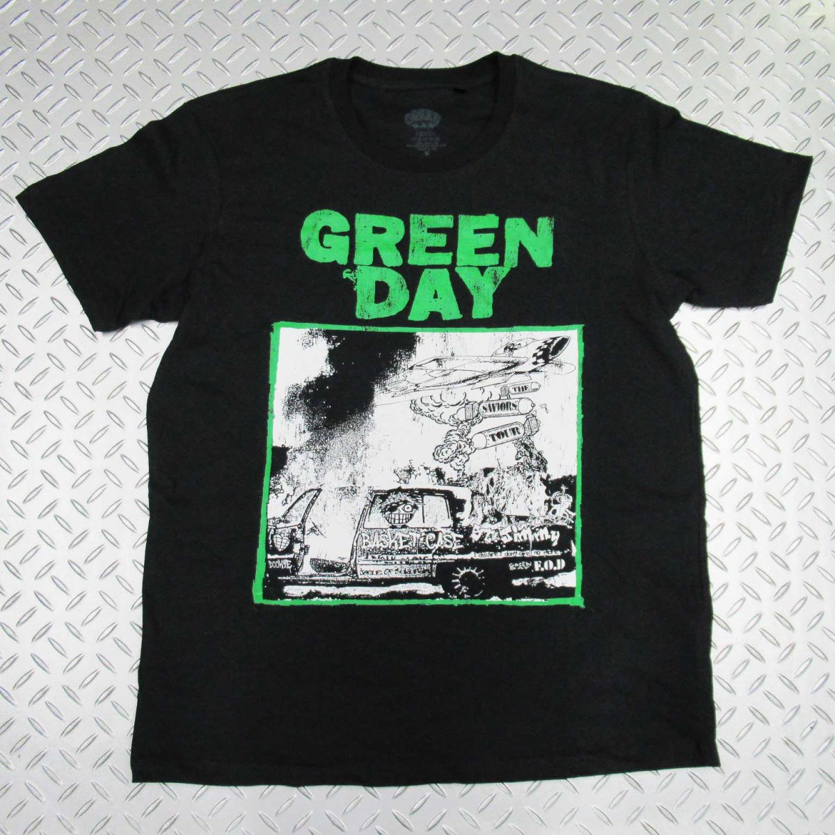 画像1: オフィシャル バンドTシャツ：グリーンデイ GREEN DAY Riot Trio ブラック (1)