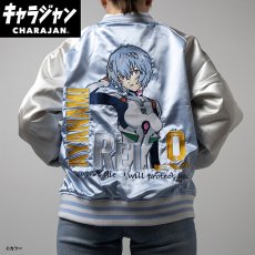 画像2: 【送料無料】エヴァンゲリオン 綾波レイ スカジャン(Lサイズ) (2)