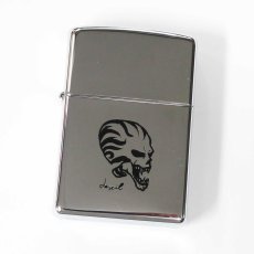 画像1: Zippo ジッポーライター：トライバル スカル クロームポリッシュ 2005年製 (1)
