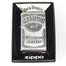 画像4: Zippo ジッポーライター：ジャックダニエル メタルプレート クローム ポリッシュ 2013年製 (4)