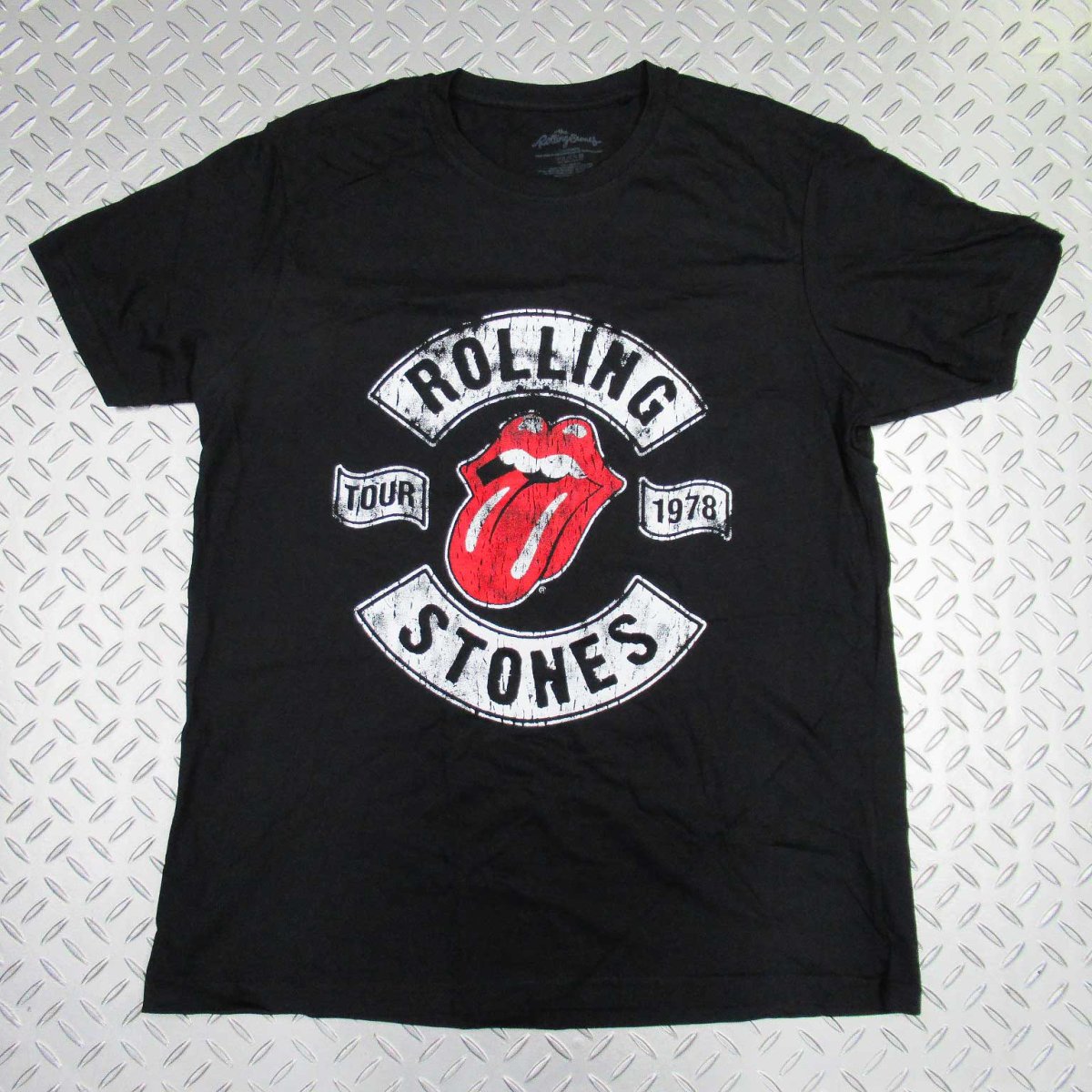 画像1: オフィシャル バンドTシャツ：ローリングストーンズ ROLLING STONES US Tour 1978 ブラック (1)