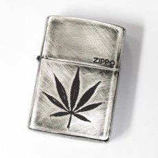 画像1: Zippo ジッポーライター：大麻草 ユーズド加工 (1)