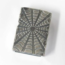 画像1: Zippo ジッポーライター：メタルジャケット スパイダーウェブ 2006年製 シルバー 銀燻し (1)