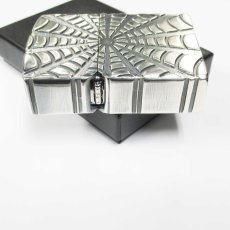 画像6: Zippo ジッポーライター：メタルジャケット スパイダーウェブ 2006年製 シルバー 銀燻し (6)