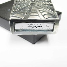 画像7: Zippo ジッポーライター：メタルジャケット スパイダーウェブ 2006年製 シルバー 銀燻し (7)