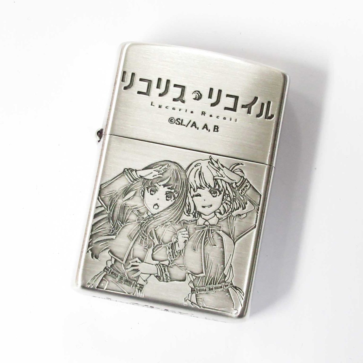 画像1: Zippo ジッポーライター：リコリス・リコイル ver.3 銀サテン古美 (1)