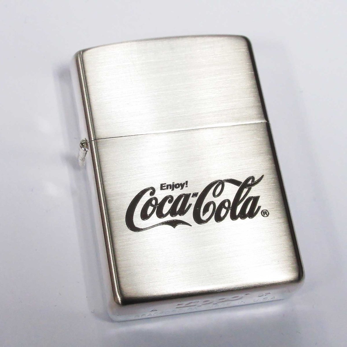 画像6: Zippo ジッポーライター：コカ・コーラ Coca-Cola シルバー サテーナ 2007年製 (6)