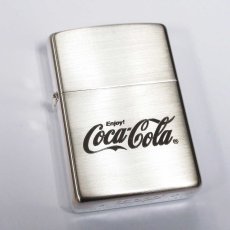 画像6: Zippo ジッポーライター：コカ・コーラ Coca-Cola シルバー サテーナ 2007年製 (6)