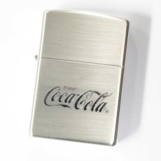 画像2: Zippo ジッポーライター：コカ・コーラ Coca-Cola シルバー サテーナ 2007年製 (2)