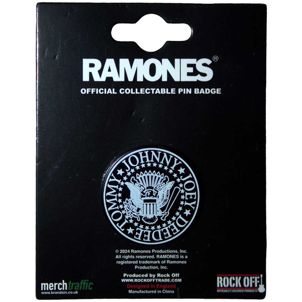 画像2: オフィシャル バンドピンバッジ：ラモーンズ RAMONES Presidential Seal Emblem (2)