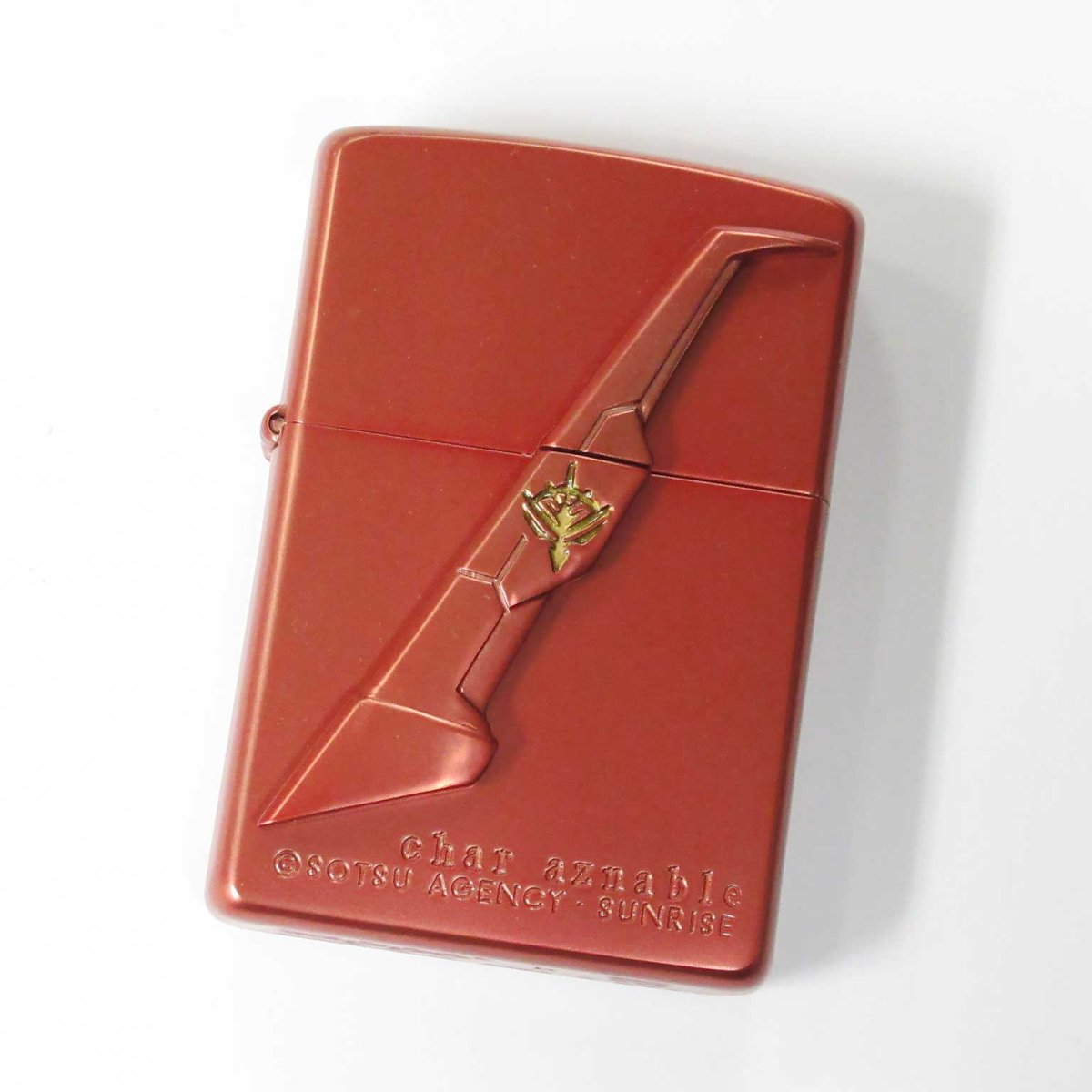 画像1: Zippo ジッポーライター：機動戦士ガンダム シャア・アズナブル 赤い彗星 メタルモデル No.2 レッド 2000年製 (1)